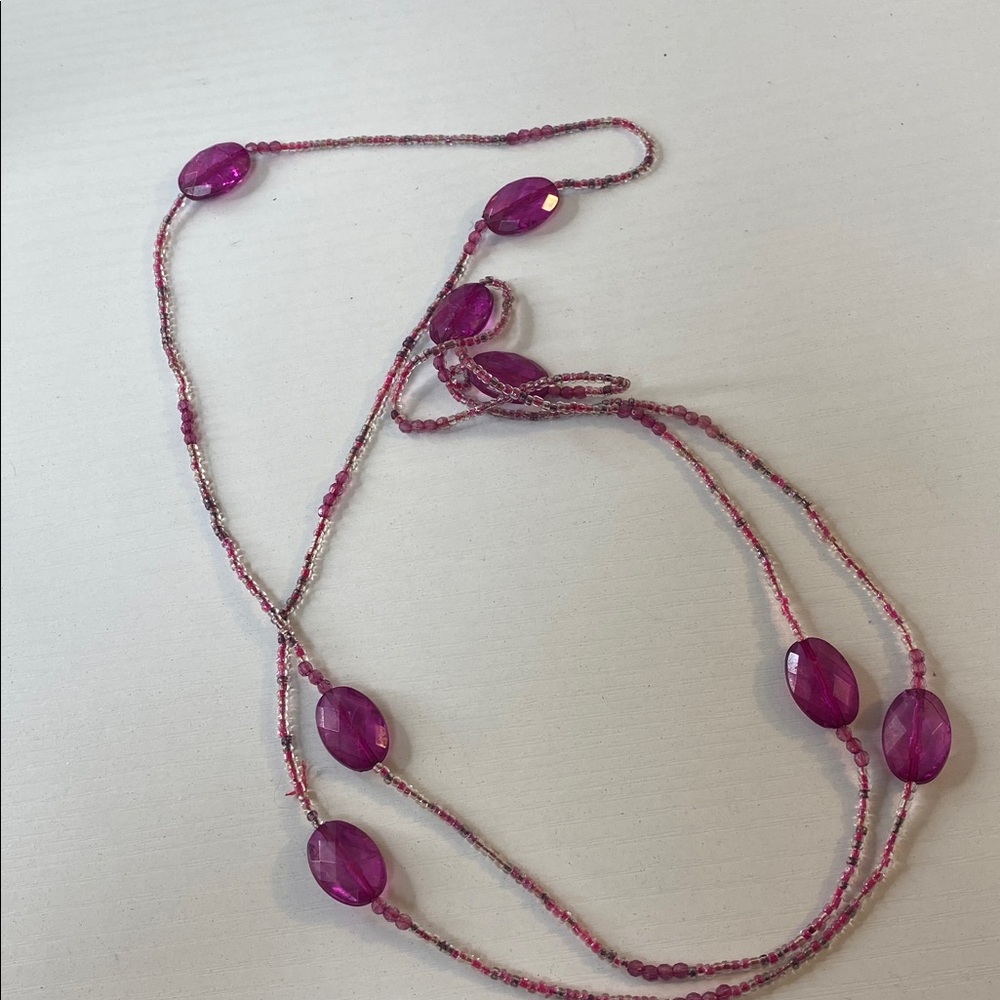 Pink Beaded Necklace - Picture 3 of 3